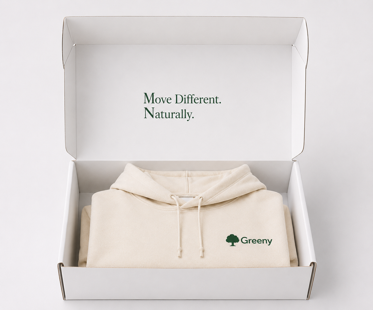 Cream Hoodie — Greeny Packaging