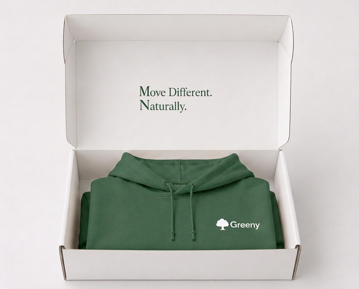 Forest Green Hoodie — Greeny Packaging